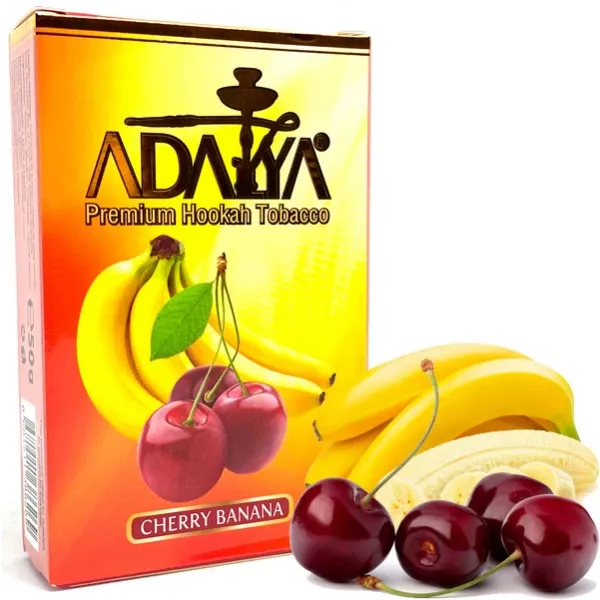 ADALYA Cherry Banana フルーツ系シーシャフレーバー パッケージ画像