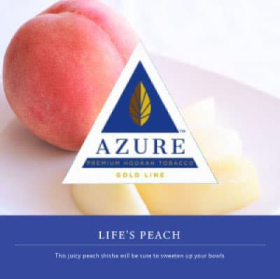 AZURE Life's a Peach(Gold) フルーツ系シーシャフレーバー パッケージ画像