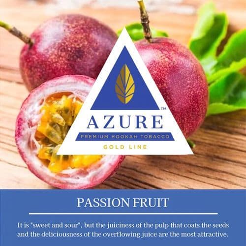 AZURE Passionfruit(Gold) トロピカル系シーシャフレーバー パッケージ画像