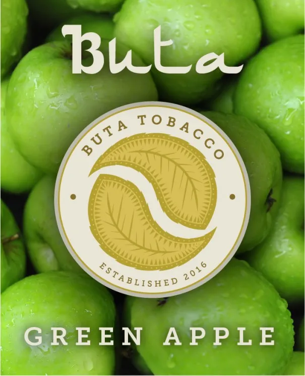 Buta Tobacco Green Apple フルーツ系シーシャフレーバー パッケージ画像