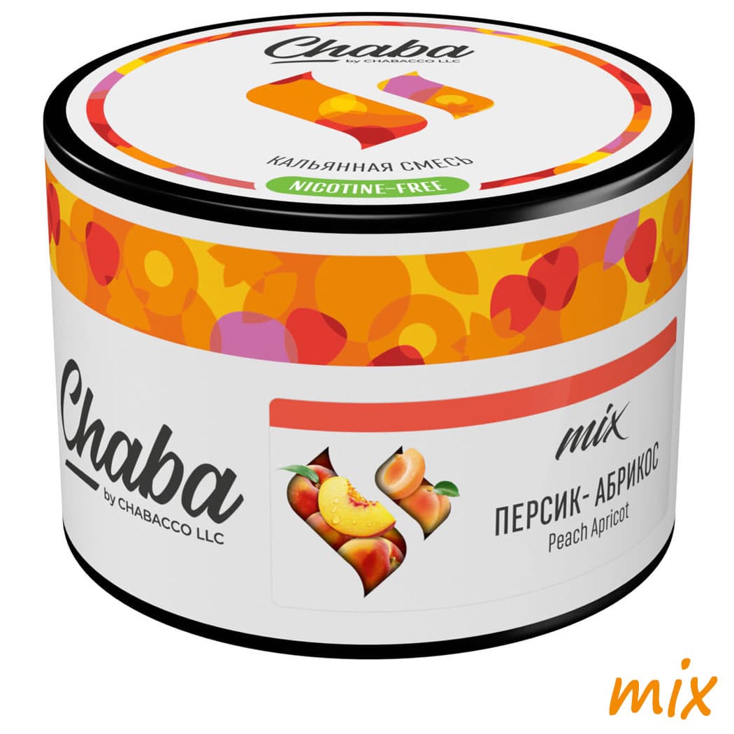 CHABACCO Peach Apricot フルーツ系シーシャフレーバー パッケージ画像
