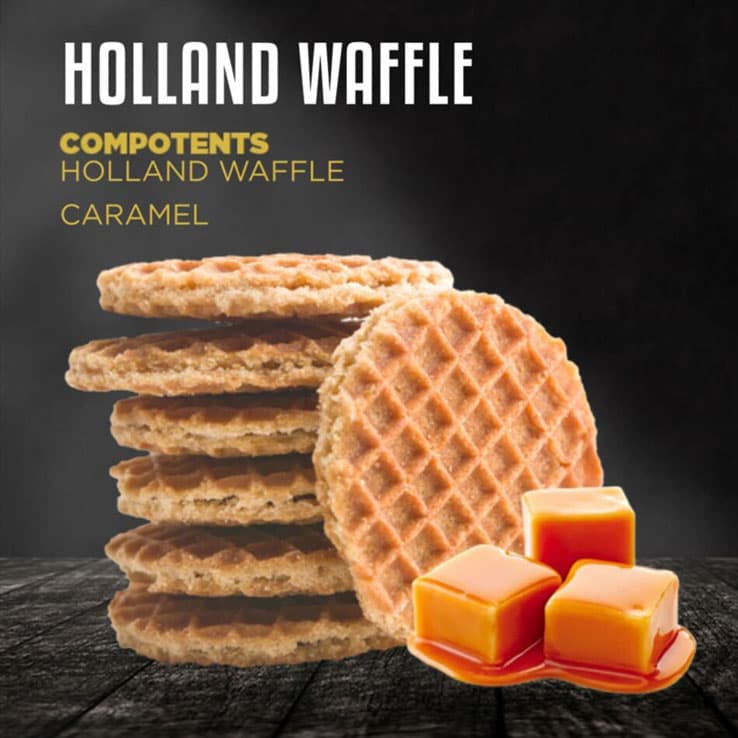 DOZAJ HOLLAND WAFFLE(Black) デザート系シーシャフレーバー パッケージ画像