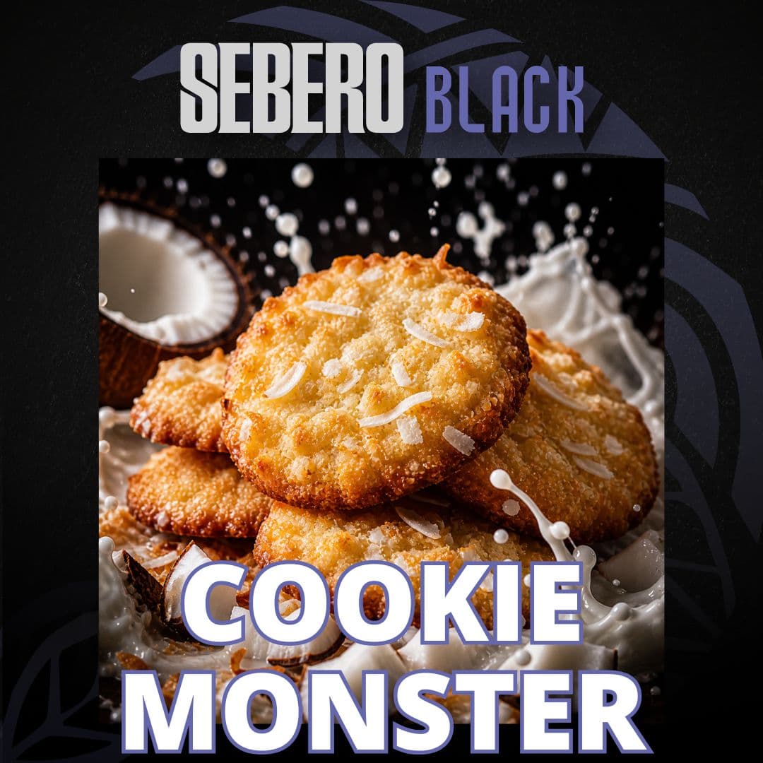 SEBERO COOKIE MONSTER(Black) デザート系シーシャフレーバー パッケージ画像