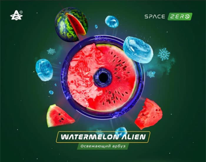 SPACE SMOKE WATERMELON ALIEN フルーツ系シーシャフレーバー パッケージ画像