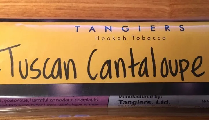 Tangiers Tuscan Cantaloupe フルーツ系シーシャフレーバー パッケージ画像