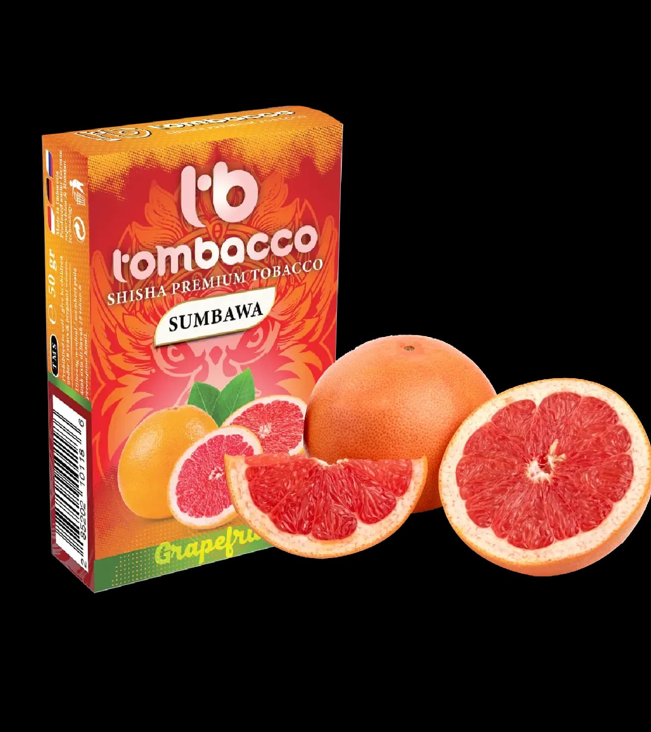 Tombacco Grapefruit 柑橘系シーシャフレーバー パッケージ画像